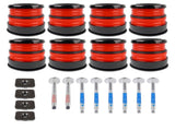 8X Silicone Body Mount Bushings and Cushion Bolts Kit Replacement for F-250 F-350 2008-2016 13848 25458926