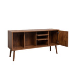 ZUN TV Stand Use in Living Room Furniture with 1 storage and 3 shelves Cabinet W331P247811