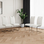 ZUN Modern Dining Chairs with Faux Leather Padded Seat Dining Living Room Chairs Upholstered Chair with W210127287