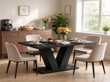 47.2" Modern Dining Table for 4, Rectangular Kitchen Table for Dining Room & Living Room 32180703