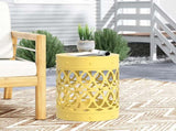 Outdoor Metal end Table -Large 73607.00YLW