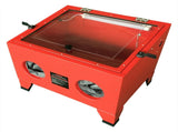 25 Gallon Bench Top Air Sandblasting Cabinet Sandblaster Blast Large Cabinet Red 64011579