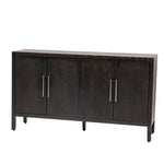 ZUN U-STYLE Storage Cabinet Sideboard Wooden Cabinet with 4 Metal handles ,4 Shelves and 4 Doors for WF309061AAP