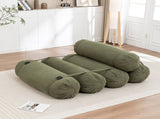 Adjustable Floor Sofa, Corduroy Lazy Sofa with Adjustable Straps for Versatile Configurations, W1170P365608
