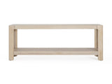 Mirod Modern Farmhouse Console Table,Elegant Minimalist Design with Premium Wood Veneer and Rounded N760P281362N