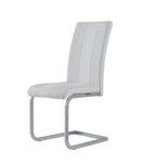 ZUN ALTIS FABRIC WHITE DINING CHAIRS B201P264148