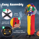 4.5FT Halloween clown decoration with LED eyes and phrase recording 44208862