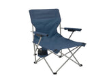 Hard Arm Camping Chair with Durable Polyester Seat and Steel Frame, Portable with Cup Holder 06372300