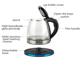 HD-1861-A 110V 1200W 1.8L Electric Glass Kettle US Plug 40881583