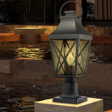Outdoor Post Light,Lamp Post Light Fixture,Post Lantern with Pier Mount Base,Textured W2714P218546