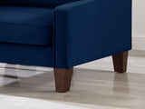 Modern Armchair, Living Room Single Seat Sofa with Wooden Legs, Upholstered Velvet Accent W2186P143465