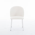 ZUN Heng Ming iron-footed dining chair with adjustable foot pads. Suitable for dining room, living room, W212P191002