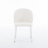 ZUN Heng Ming iron-footed dining chair with adjustable foot pads. Suitable for dining room, living room, W212P191002