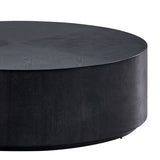 ZUN 35.43 Inch Modern Round Coffee Table MDF Coffee Table for Living Room,Drum Center Table for W2582P188323