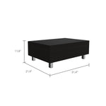 ZUN Tilton Rectangle Lift Top Coffee Table Black Wengue B06280625