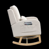 Welike 27.5 "W Modern Accent High Back Living Room Casual Armchair Rocker with One Lumbar W834105963