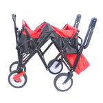 ZUN folding wagon Collapsible Outdoor Utility Wagon, Heavy Duty Folding Garden Portable Hand Cart, Drink W22778822