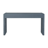 TREXM Curved Table with Storage, Wooden Entryway Table with 2 Drawers, Farmhouse Rustic N715P244723M
