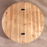 Round Wooden Coffee Table with Hidden Storage - 30.3" Modern Rustic Centerpiece for Living Room , W2729P270752
