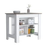 Cortes Kitchen Island 2-Tier Shelf 40" Width and large Work Top B070P234333