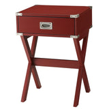 Red 1-drawer End Table B062P181372
