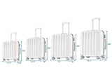 Vertical pattern four-in-one universal wheel with handle trolley case 16in 20in 24in 28in ABS 90721976