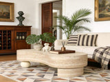 Irregular Coffee Table with flip top and hidden storage compartment W3040P455723