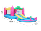 Inflatable Bounce House, Climbing Wall, Large Jumping Area, Ideal Kids Jumper 65557388