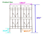 4 Pack Metal Garden Trellis 71" x 17.7" Rustproof Trellis for Climbing Plants Outdoor Flower Support 88492620