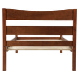Twin Size Wood Platform Bed with Headboard and Wooden Slat Support WF191768AAD