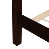 King Pine wooden Bed with Rattan Headboard and Footboard, with Central Enhanced Bed Platform W504P266749