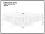 Natural Wood Coffee 39.37 MDF coffee table Modern Handcraft Drum Coffee Circle Coffee W876P188696