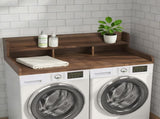 Washer Dryer Countertop with Non-slip Pads, Laundry Wood Shelf Topper with Edge, 54" Width x 27.5" W2641P446883