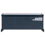 ZUN Storage Bench with 2 Drawers and 2 Cabinets, Shoe Bench with Removable Cushion for Living Room, 85506854