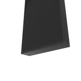 Modern tempered glass black dining, simple rectangular metal legs living room kitchen W24137458