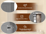 Bathroom Wall Cabinet with Mirror, Wall Mounted Medicine Cabinet with 5 Shelves, Mirrored Door Over N710P252503E
