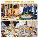 36-Pcs Disposable Chaffing Buffet with-Covers, Utensils Premium Chafing Dish Set for Events, 88920939