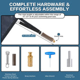 Swimming Pool Safety Cover, Fits 20x40ft Rectangular underground and Inground Swimming Pools, Triple W3459P326026