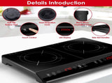 Double Induction Cooktop, Portable Dual Countertop Burner with Sensor Touch, 4000W Induction Cooktop 61689667