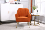 Modern Mid Century Chair velvet Sherpa Armchair for Living Room Bedroom Office Easy Assemble W136166602