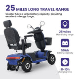 S500-BLUE Heavy Duty Mobility Scooter W429P151651