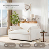 50*43" Oversized Chenille Single Sofa Chair,Wide and Deep Seat Accent Chair,Modern N723P235042A