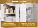 20" Wall Mounted Bathroom Cabinet with Side Cabinet Combo, Bathroom Cabinet with Soft-Closing Door, N710P332061K