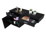 15 PCT E0 Particleboard Pitted Surface 2 Drawers 1 Lock 1 Door 3 Hair Dryer Salon Cabinet BlackSame 93533597
