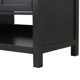 36" Bathroom Vanity with Sink Top, Bathroom Vanity Cabinet with Two Doors and Two Drawers, Solid N725P245278B