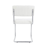 Modern simple light luxury dining White Family bedroom stool back Dressing Student W210P208426