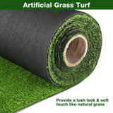 ZUN Realistic Synthetic Artificial Grass Mat 65x 3ft with 3/8" grass blades height Indoor Outdoor Garden 49982071