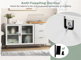 33.5-Inch Versatile Multi-Functional Storage Cabinet, Ideal for Kitchen/Dining Room/Living Room 83662750