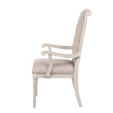 Beige and Antique Champagne Tufted Back Arm Chairs B062P186528