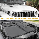 The Avenger Style Hood Compatible with 2018Jeep Wrangler JL JLU&2020-2023 Gladiator JT W2801P246945